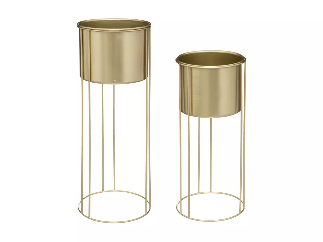 Lot de 2 Cache-Pots sur Pied 