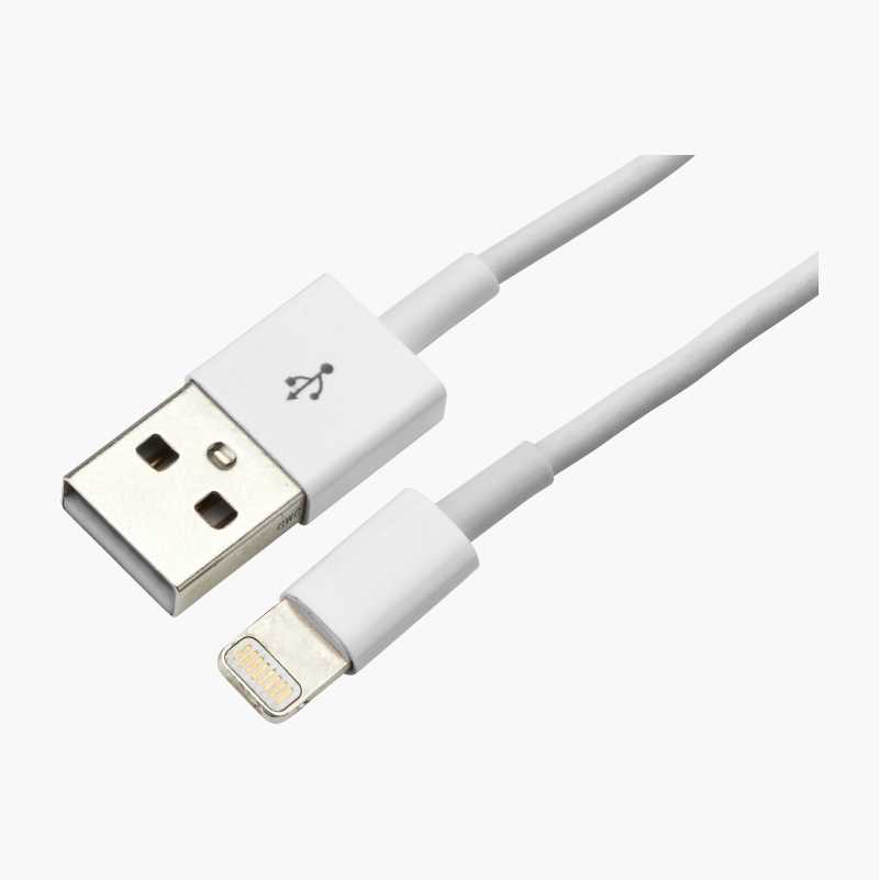 USB-kabel med Lightning-kontakt, 2 m