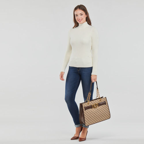 Guess - AVIANA TOTE - Beige / Marron