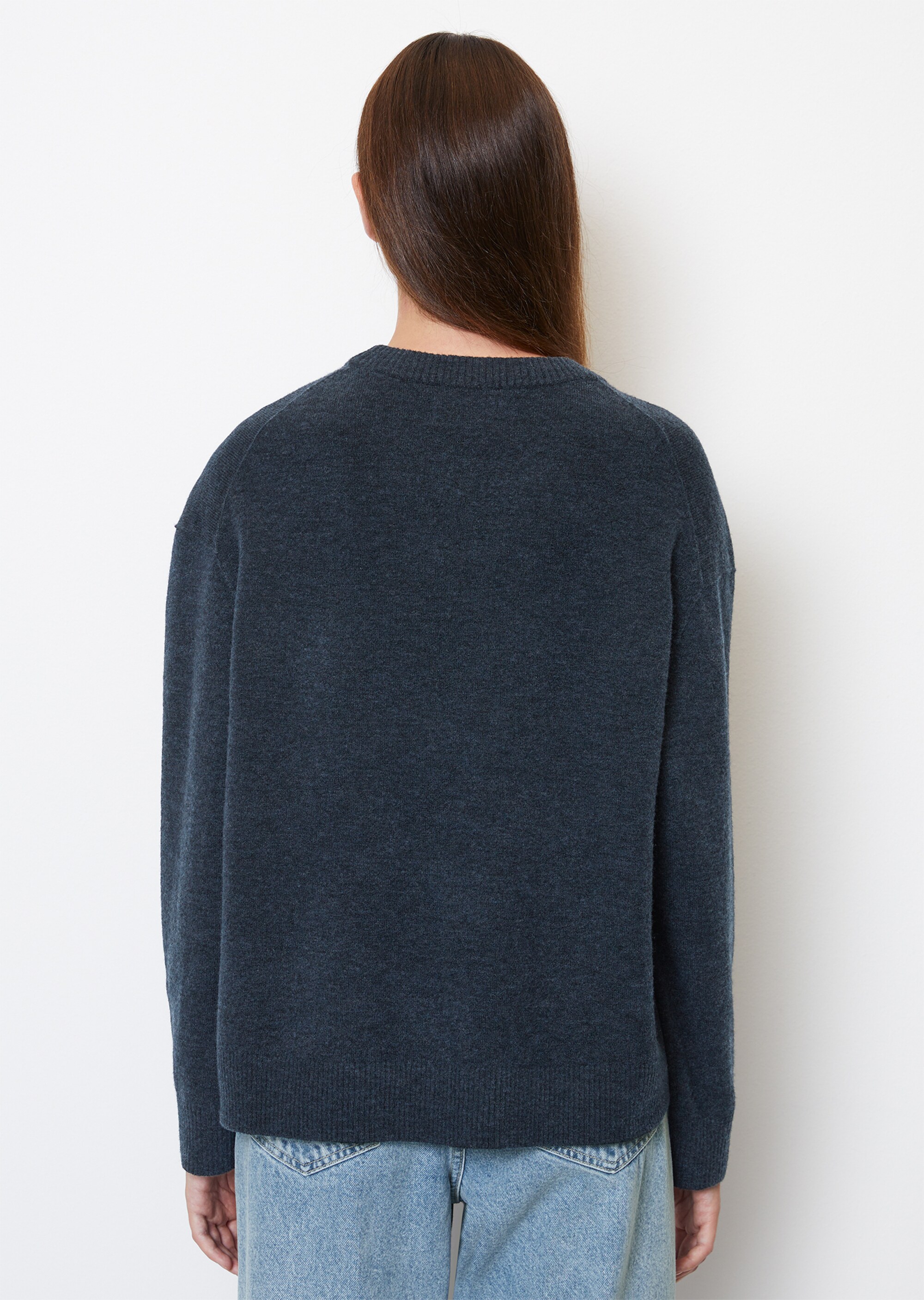 Strickpullover regularaus softem Schurwolle-Mix