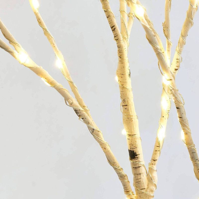 Trend24 - Decoratietakken - Wit - 3 Takken - Warm Wit - 70 cm - Met Verlichting
