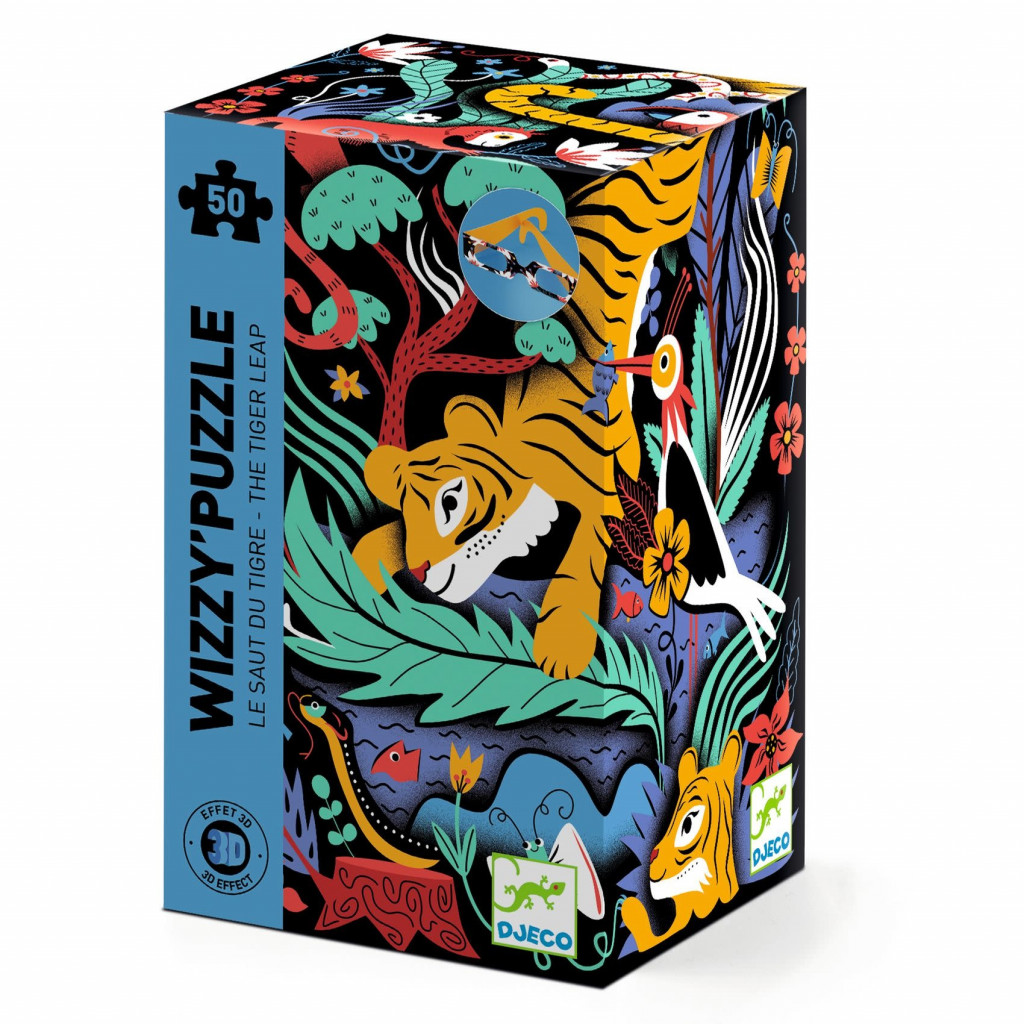 Wizzy Puzzle - Le Saut du Tigre - 50 Pièces