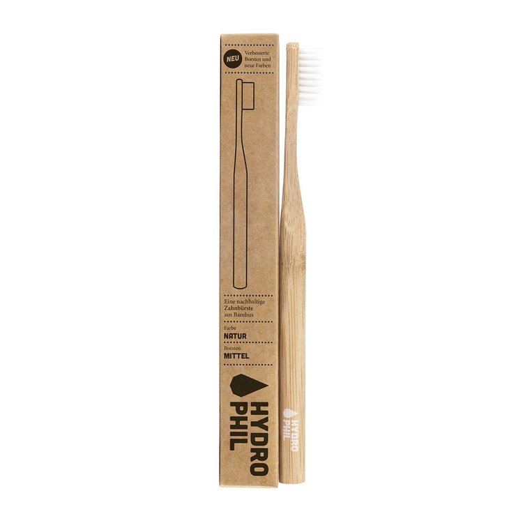 Brosse à dents bambou medium nature