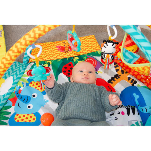 Tapis d'éveil à balles Carnaval de la jungle - BOJUNGLE
