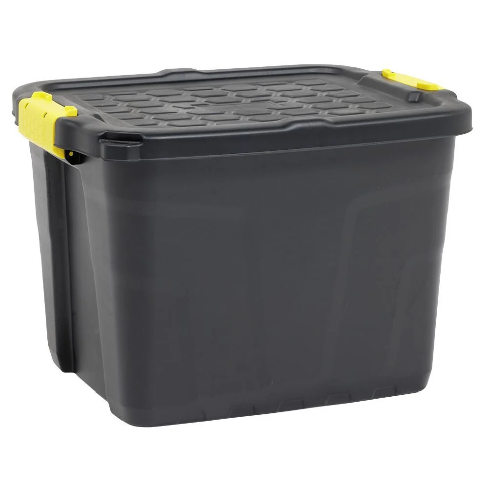 Box de rangement brico noir 42L