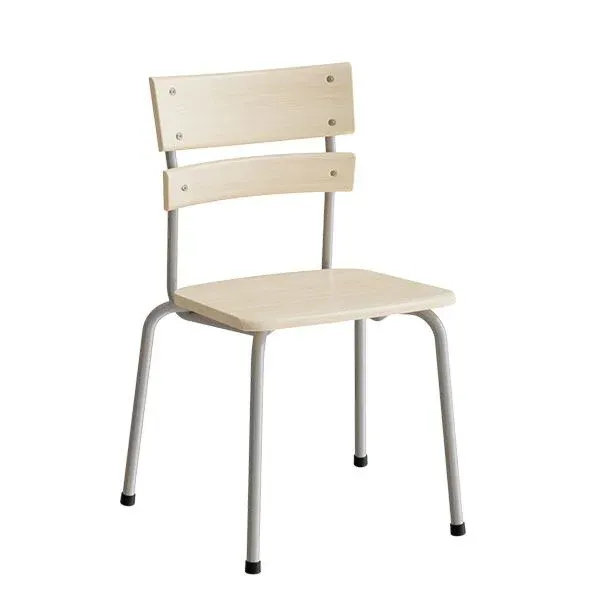 Stol Classic 151, massiv birk, alu stel