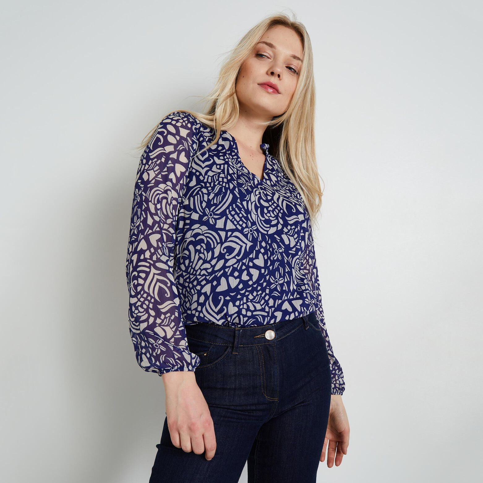 Blouse imprimée femme