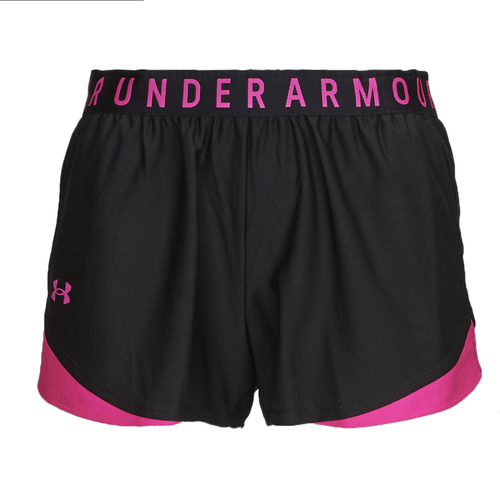 Under Armour - PLAY UP SHORTS 3.0 - Noir / Rose