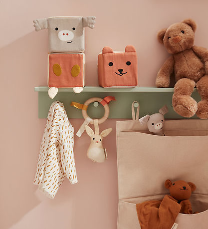 Kids Concept Kuscheltiere - 3 st. - 9x9 cm - Play Würfel Textil