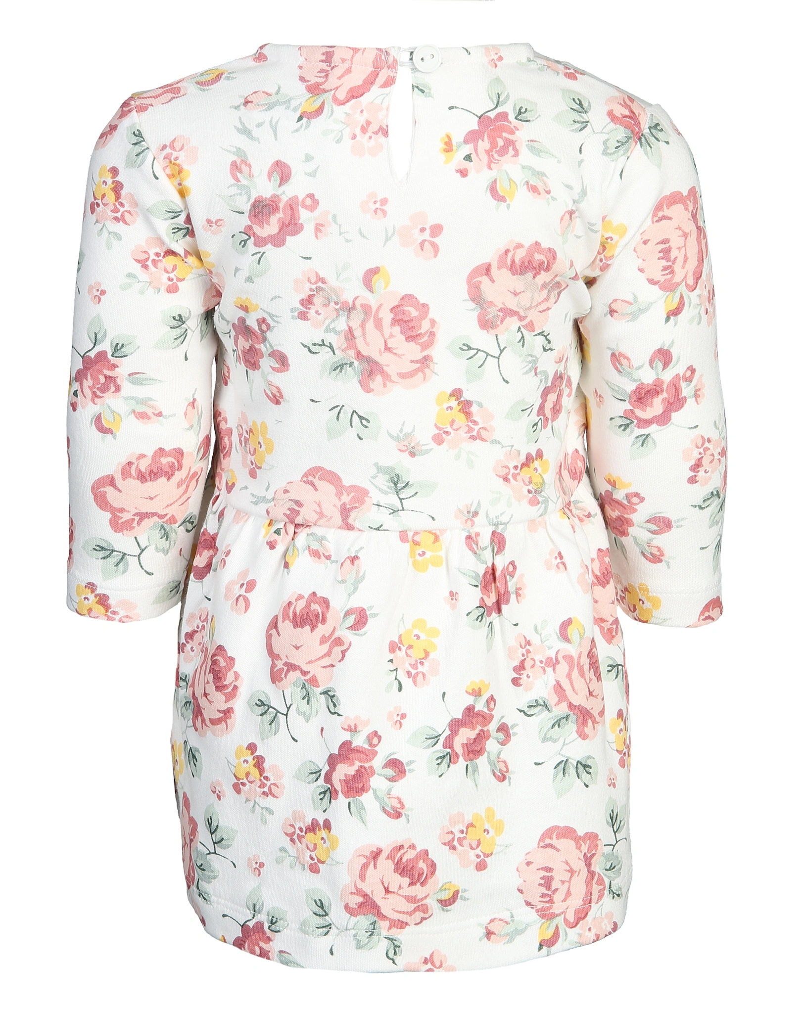 Langarmkleid ROSES in offwhite