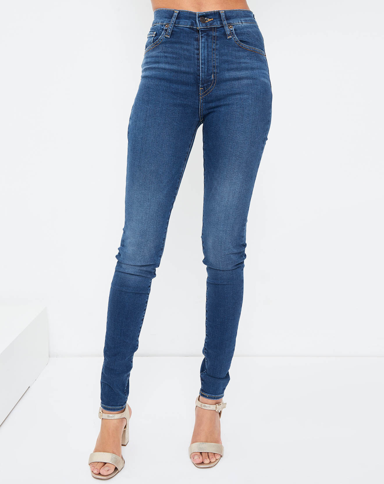 Levi's® Jean Mile High Super Skinny bleu foncé
