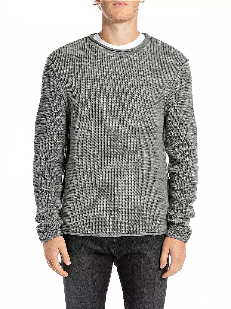 REPLAY Pullover grau