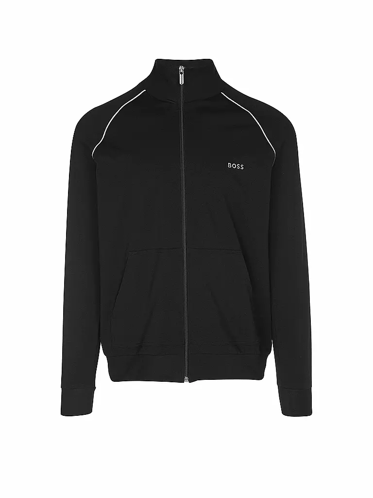 BOSS Loungewear Sweatjacke  schwarz