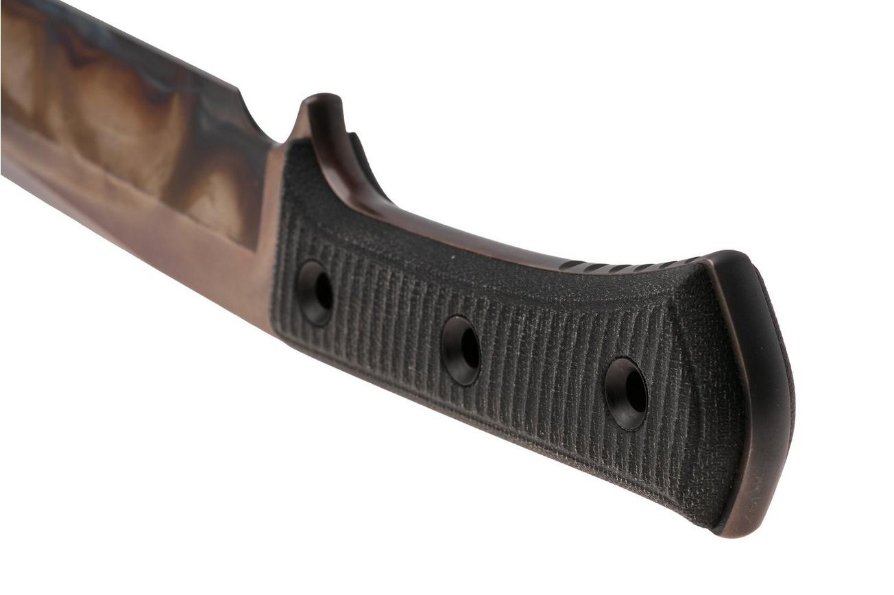 TRC Knives Apocalypse, Elmax Apocalypse Finish, Black Canvas Micarta, survivalmes