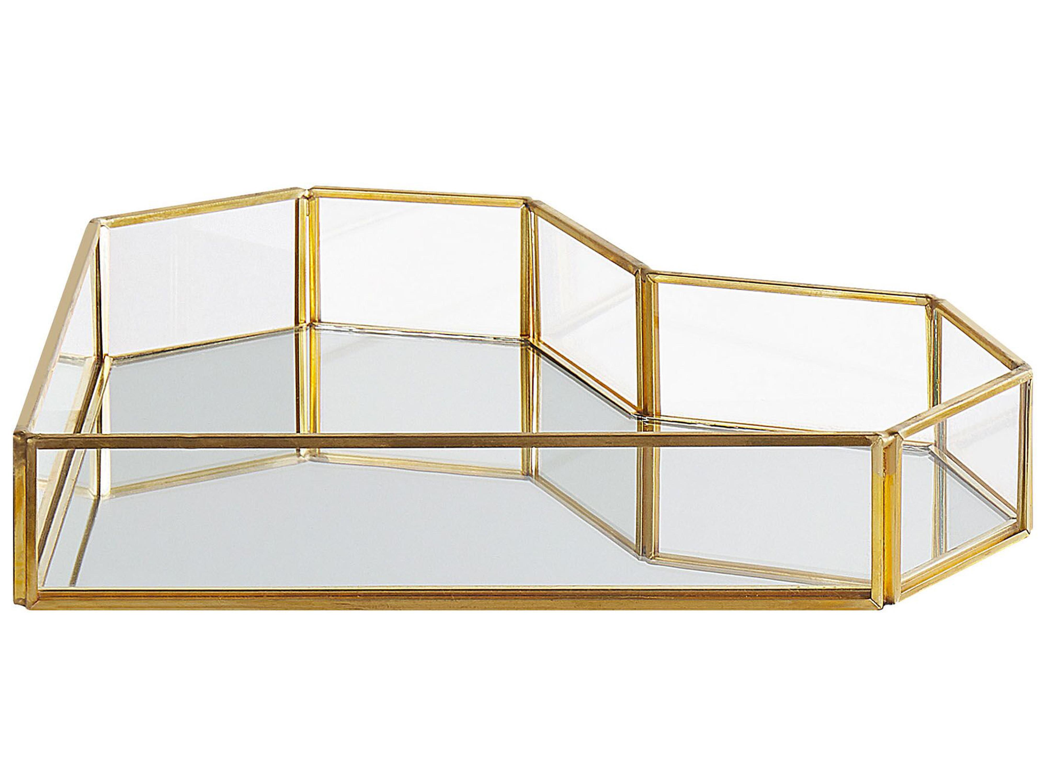 Decoratief dienblad Hart PONTIVY Glas Goud