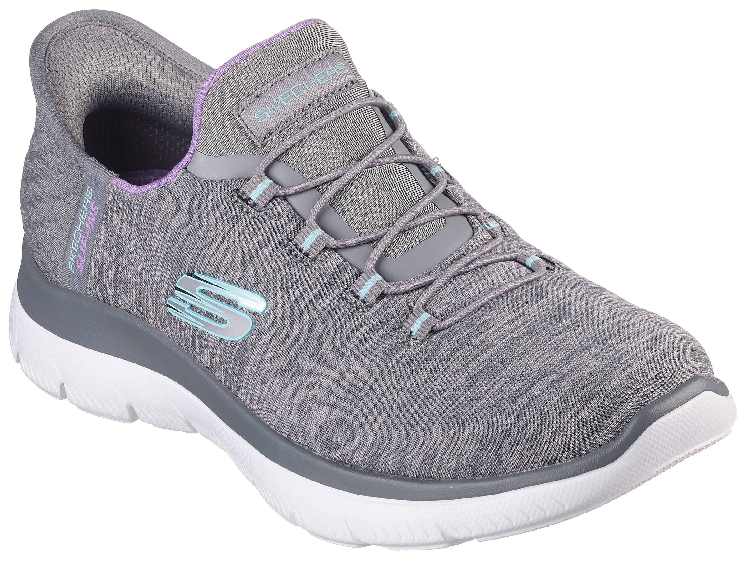 Skechers Slipper »SUMMITS DAZZLING HAZE«  Slip Ins Sneaker, Freizeitschuh mit dezenten Kontrastdetails