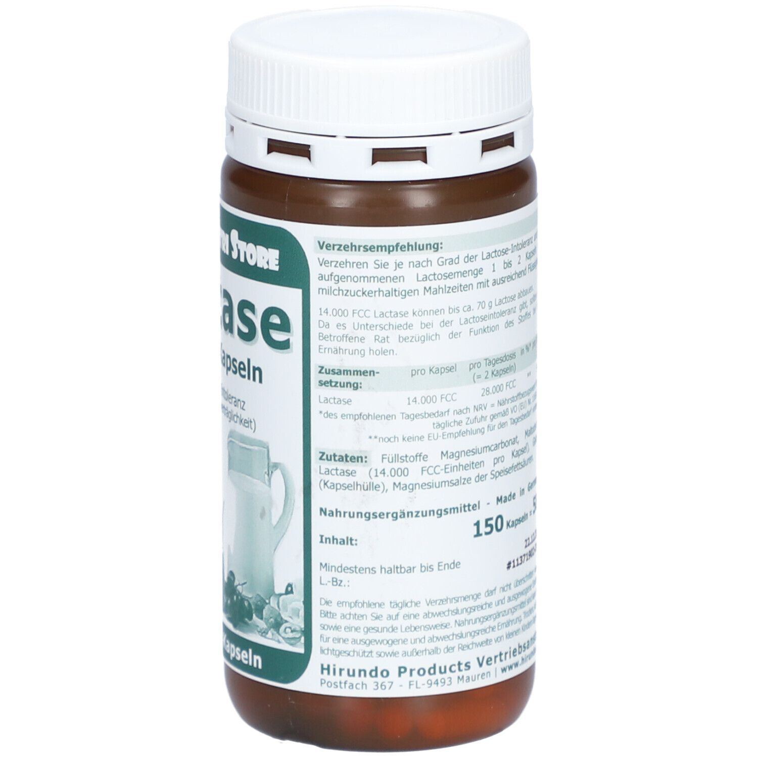 LACTASE 4.000 FCC Enzym Kapseln