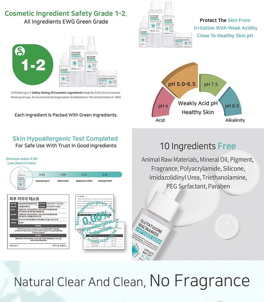 APLB - Glutathion Niacinamide ampulserumset