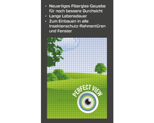 Windhager Perfect View glasvezel hor, geen boren nodig, 120x250 cm