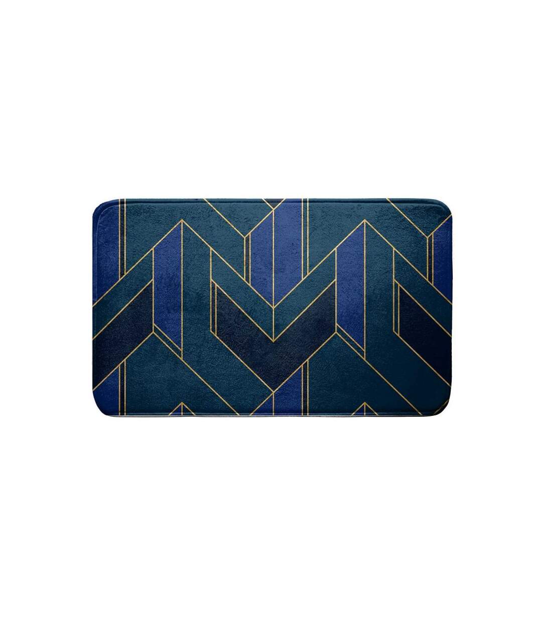Tapis de Bain Imprimé Achille 45x75cm Vert & Bleu