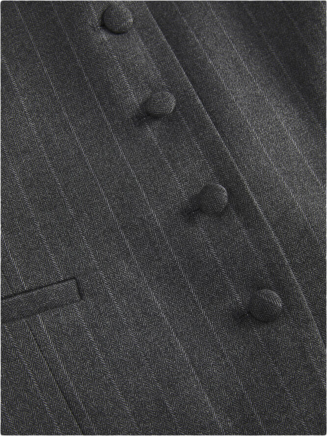 JJXX JXMARY BRUSHED WAISTCOAT TLR Dark grey melange/light grey