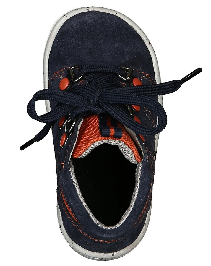 Schnür-Lauflernschuhe ULLI in blau/rotbraun