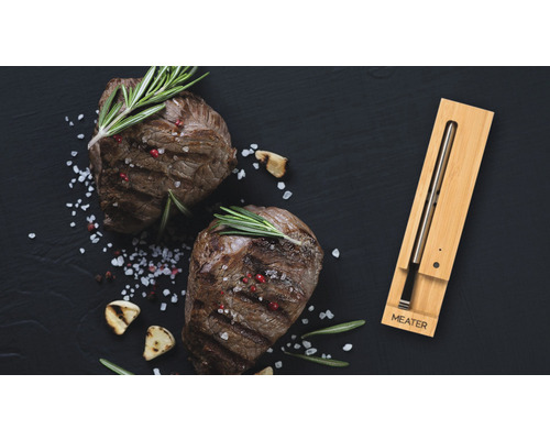 MEATER Vleesthermometer met 10 m Bluetooth-bereik, draadloze slimme vleesthermometer voor oven, grill, keuken en barbecue