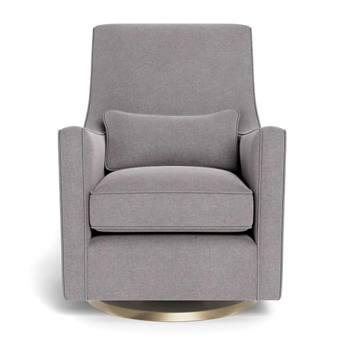Monte Fauteuil Berçant et Pivotant Luca - Pebble Gris  Or