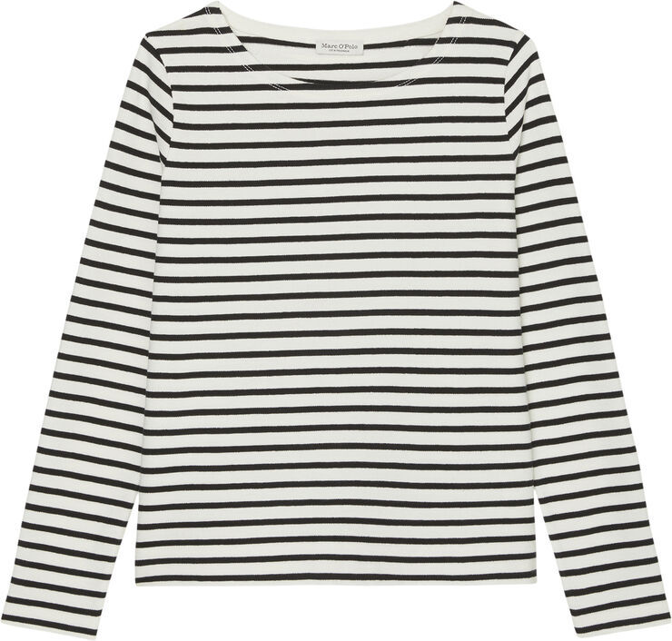 Marc O’Polo T-shirt, long sleeve, boat neck, st Multi