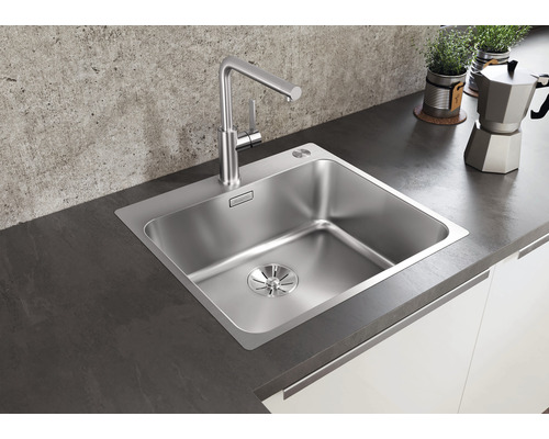 Blanco SOLIS 500-IF/A spoelbak, 540 x 500 mm, roestvrij staal, geborstelde afwerking, 526124