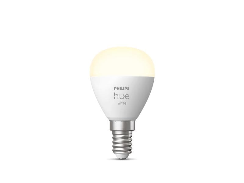 Philips Hue Leuchtmittel White E14 Luster Einzelpack 470 lm Per Bluetooth steuerbares Hue E14-Leuchtmittel