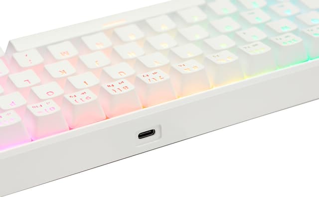 NOS C-450 Mini PRO RGB gaming-tastatur (hvid)