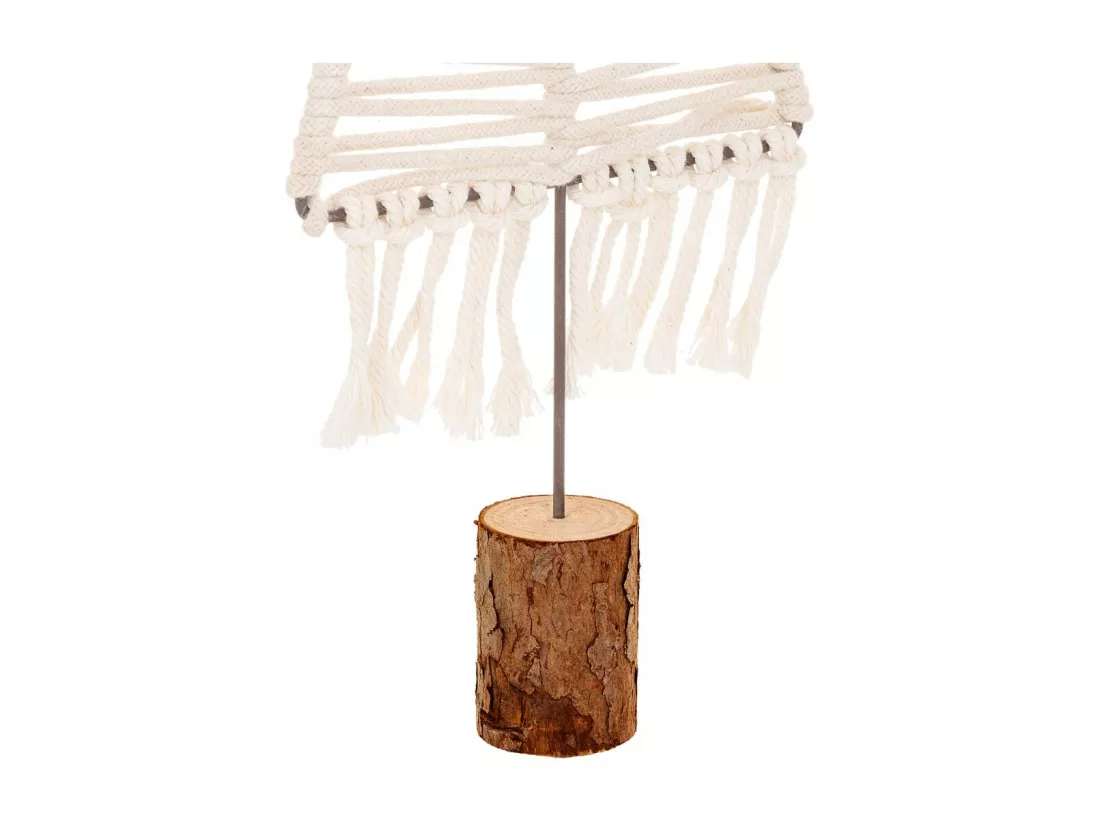 Arbre décoratif en coton tressé blanc 15x01x44h