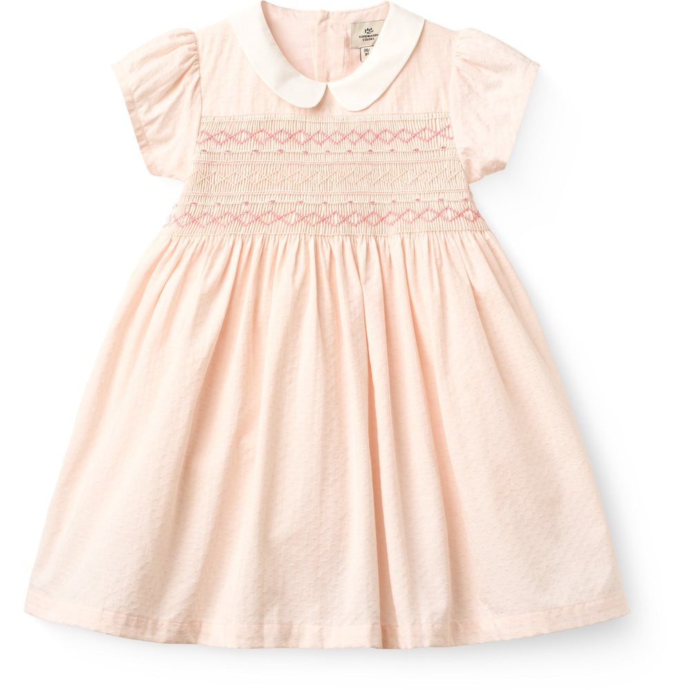Køb COPENHAGEN COLORS Dusty Rose Comb. Smock Kjole W. Emb.