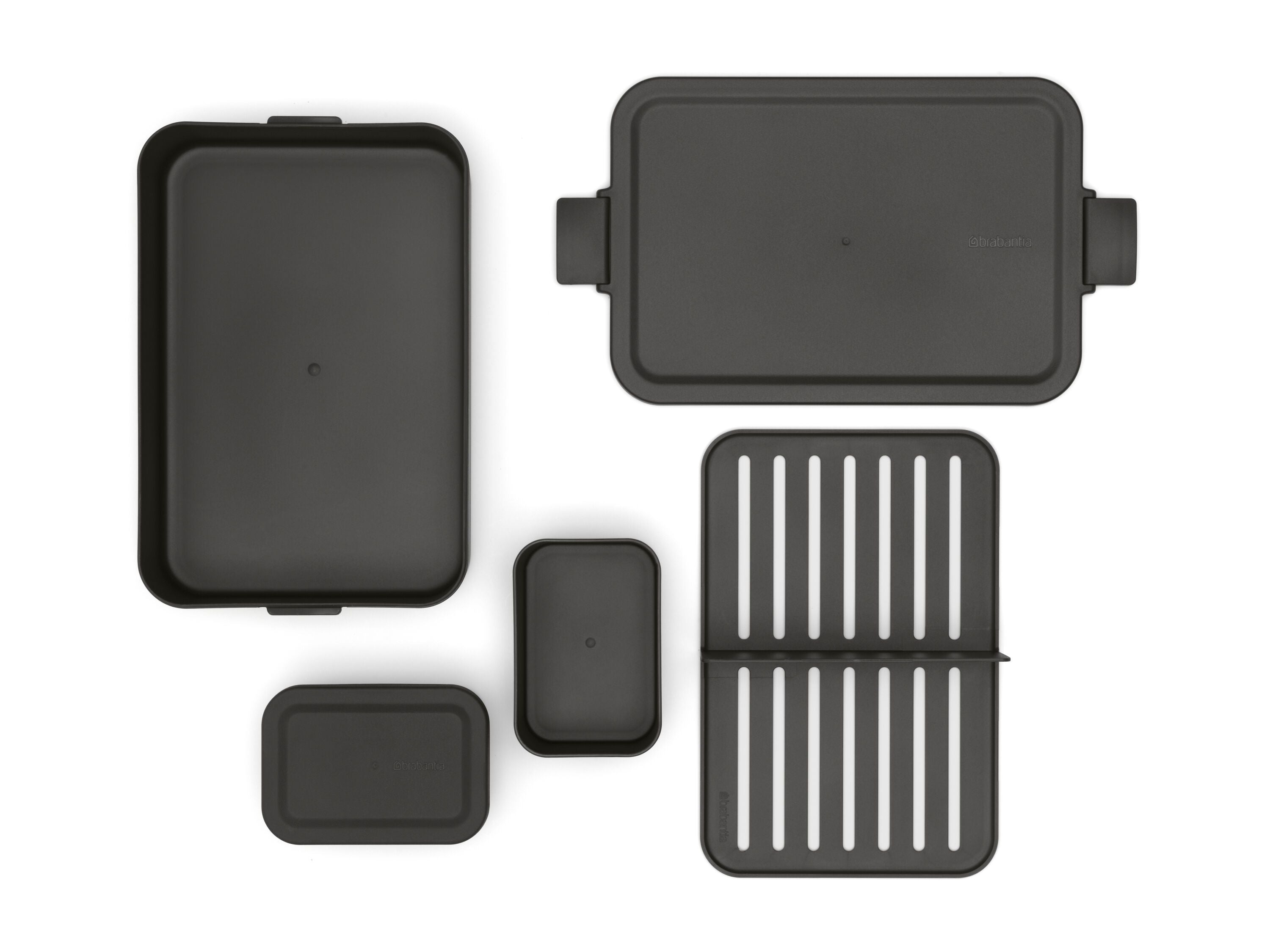 brabantia MAKE & TAKE Lunchbox - Dunkelgrau / B: 25.5 x T: 16.7 x H: 6.2