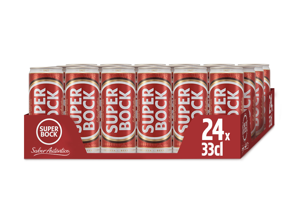 CERVEJA SUPER BOCK LATA 24X0.33L