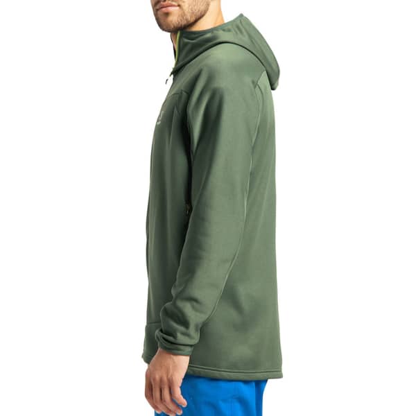 Veste polaire ski rando HAGLÖFS FROST MID HOOD MEN FJELL GREEN