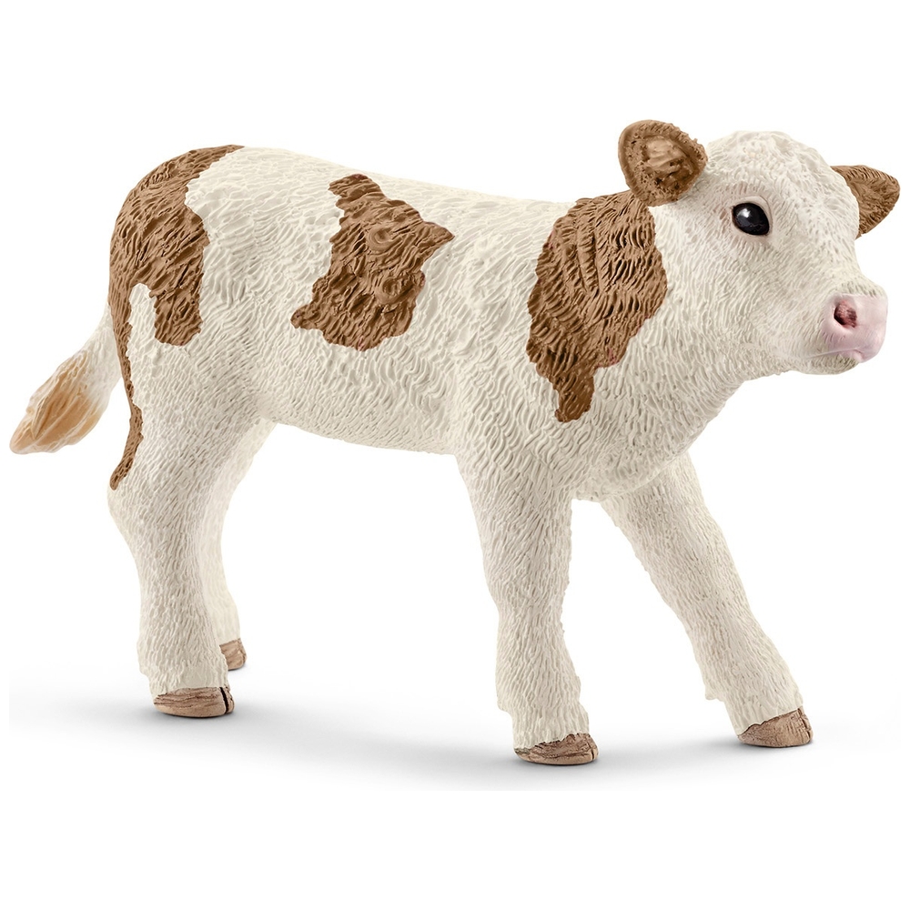 Schleich Fleckvieh Kalb Figur