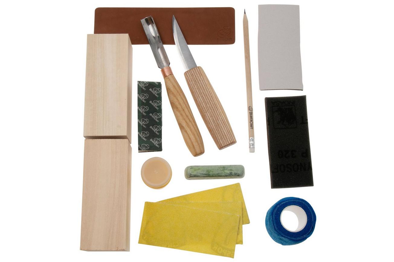 Beavercraft DIY10 Wooden Clogs Wood Carving Kit, houtsnijset