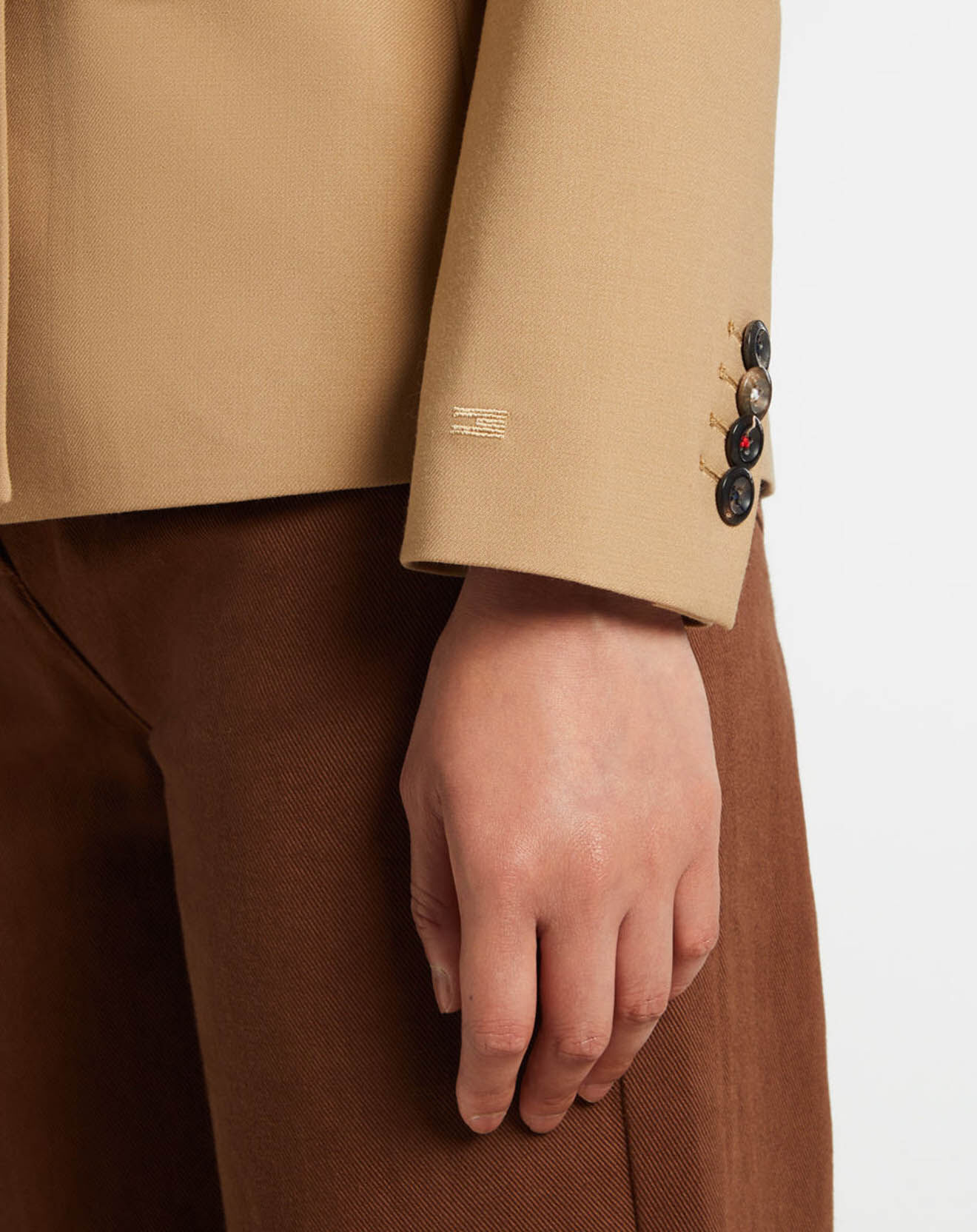Tommy Hilfiger Blazer cintré Icon beige foncé
