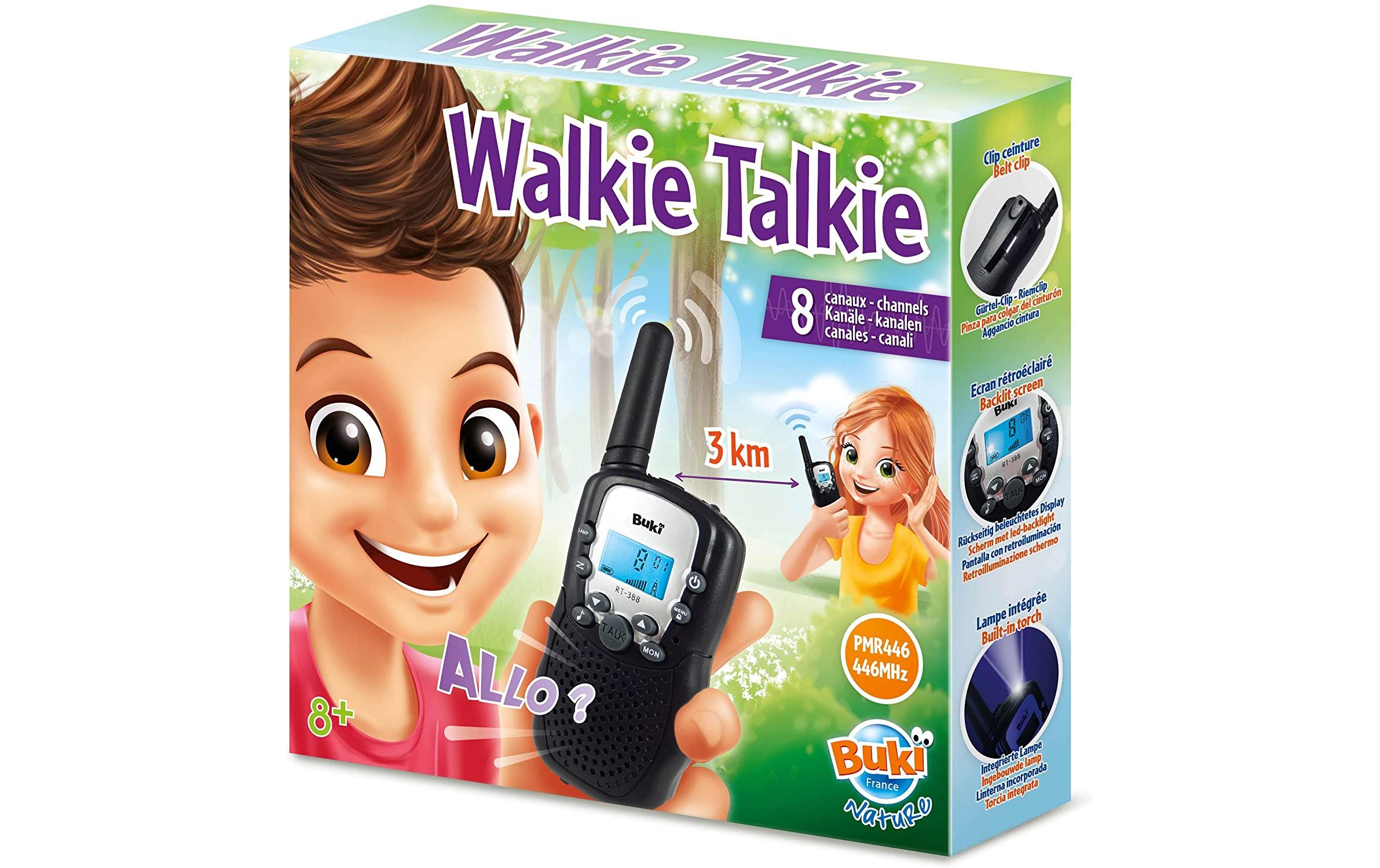 Rettungsdienst Buki Walkie Talkie mit BatterienMit 8 Kanälen und 10 Rufmelodien