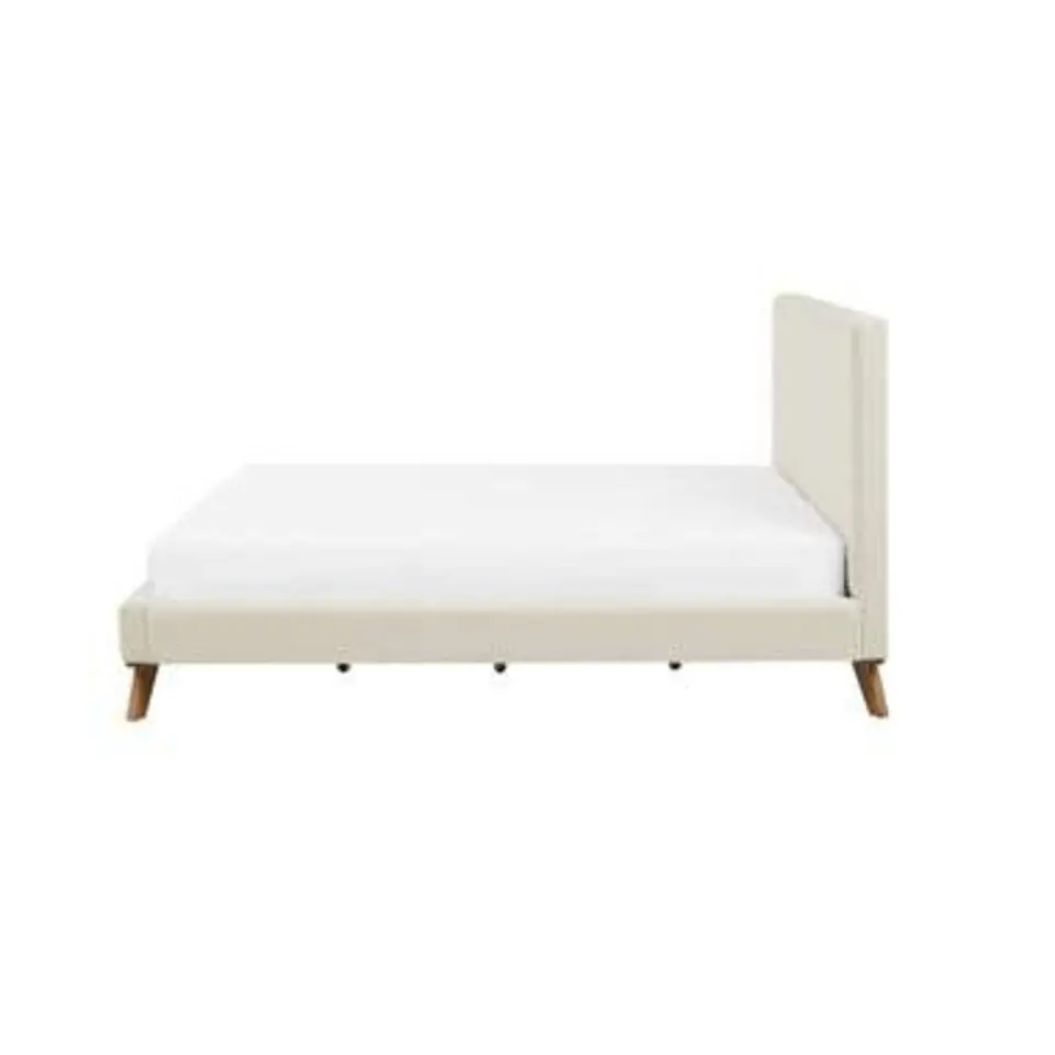 TALENCE - Tweepersoonsbed - Beige - 160 x 200 cm - Chenille