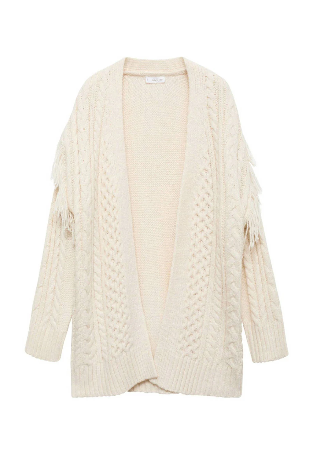 MANGO TEEN gebreid vest vest beige