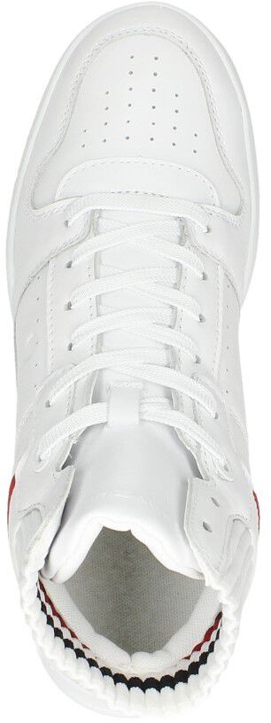 Tommy Hilfiger High Cut Seasonal Basket Sneaker wit