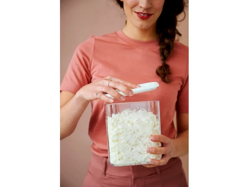 Rosti Mepal 106994830600, Universal beholder sæt, 2 L, Polyethylen (PE), Styrenacrylonitril (SAN), Transparent, Hvid, Aftageligt låg, Rektangulær