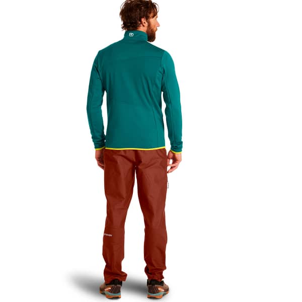 Veste polaire randonnée ORTOVOX FLEECE GRID JACKET M PACIFIC GREEN
