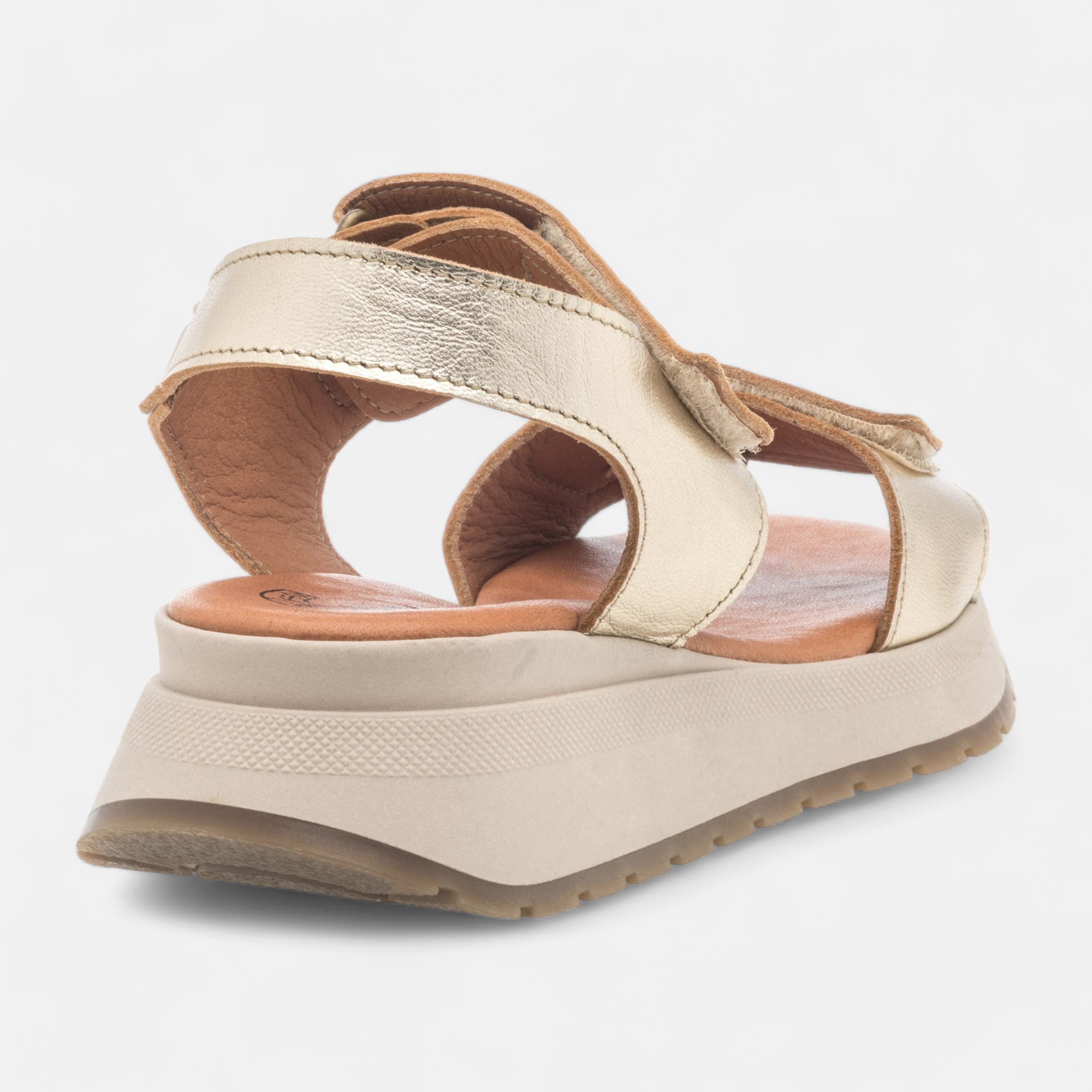 Sandales Femme en cuir or