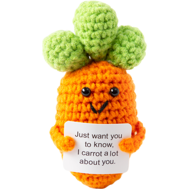 I AM CREATIVE Plüschtier, Positive Carrot, 11.5 cm