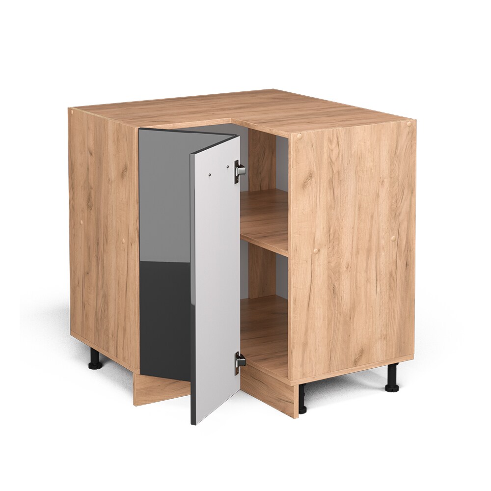 Vicco Eckunterschrank Küchenschrank Küchenzeile R-Line 87 cm Goldkraft Anthrazit