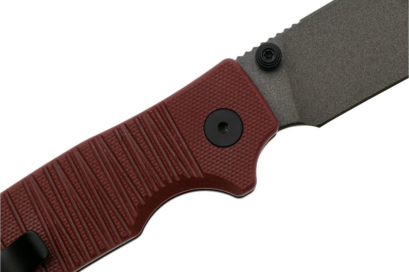 QSP Knife Kali QS159-A2 Ceramic Coated 14C28N Dark Red G10, zakmes, Keanu Alfaro design